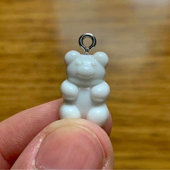 White Gummy Bear Charm Pendant - Picture 4 of 8